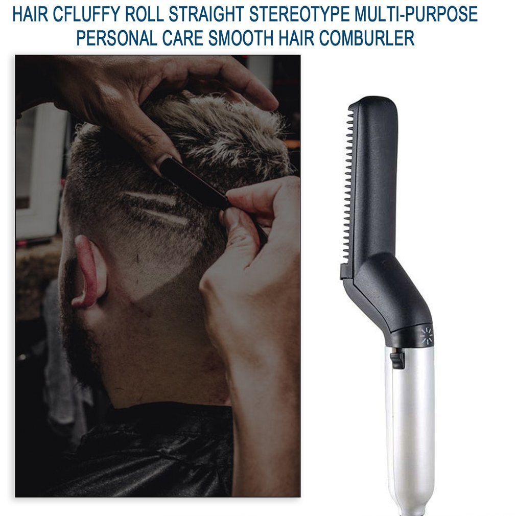Multi-Functional Men'S Style Comb Fluffy Volume Straight-Type Multi-Purpose Comb Personal Care Shun Hair Comb