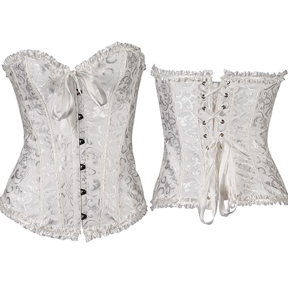 SEXY Gothic Underbust Corset and Waist cincher Bustiers Top Workout Shape Body Belt Plus size Lingerie S-6XL with bandage