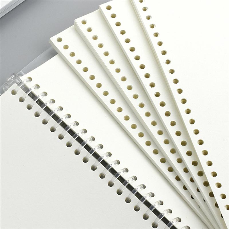 B5 Loose-leaf Thick Sketch Drawing Paper Painting Art Replacement Paper Graffiti Book (50Pcs B5 Inner Core + 1Pc Loose Shell)