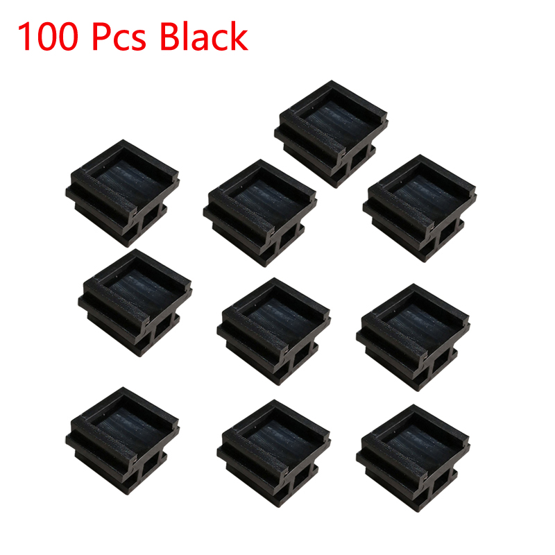 100-500Pcs Auto Klimaanlage Auto Steckdose Parfüm Clips verschluss Air outlet aromatherapie Clips verschluss DIY zubehör: Black