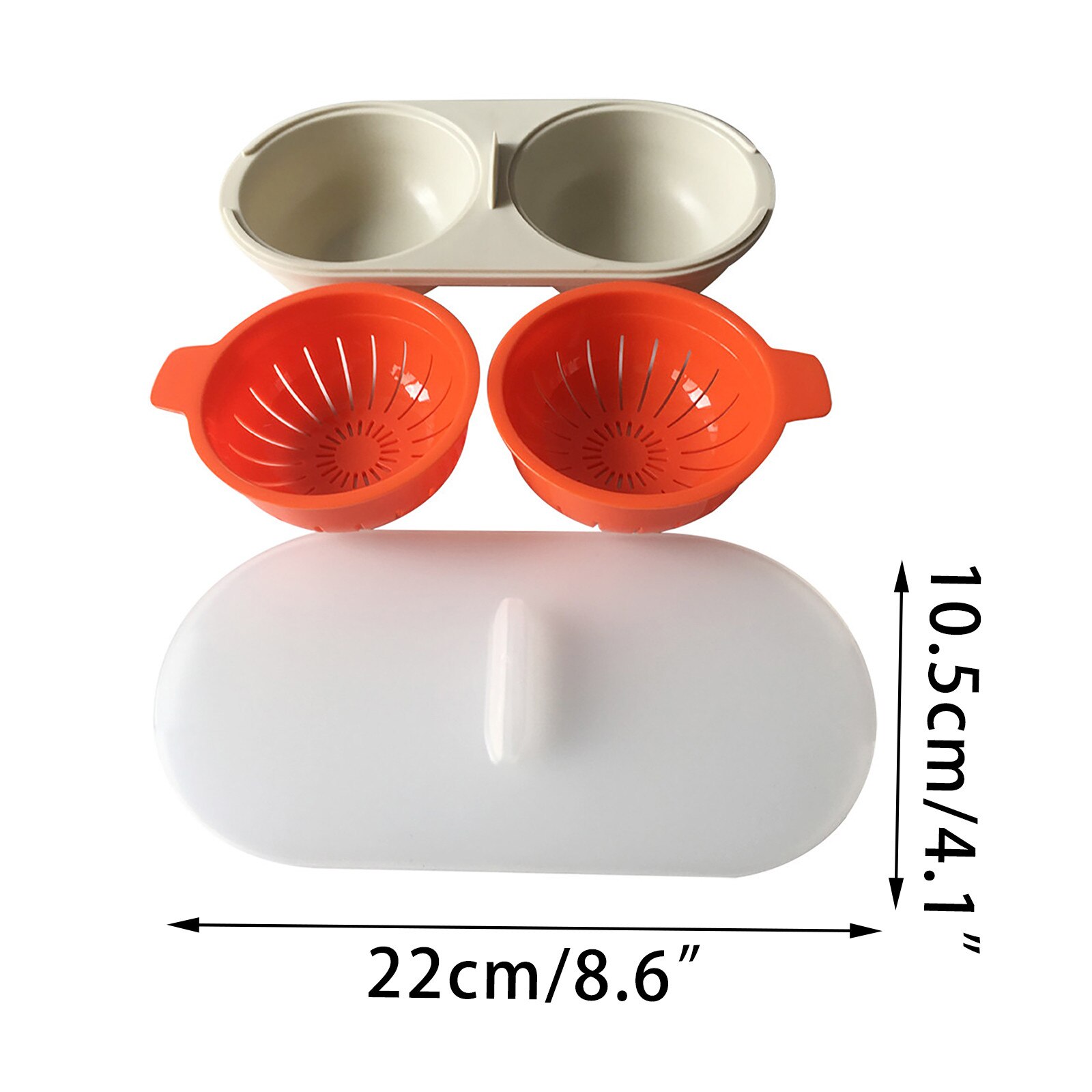 Kitchen Microwave Food Grade Cookware Double Cup Boiler Kitchen Steam