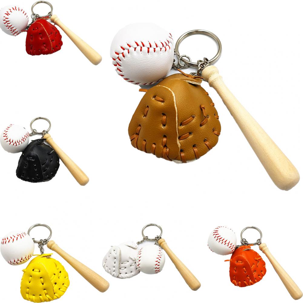 Porte-clés de Baseball en trois dimensions, 2 pièces, décorations, pendentif , rangement de jouets pour la maison