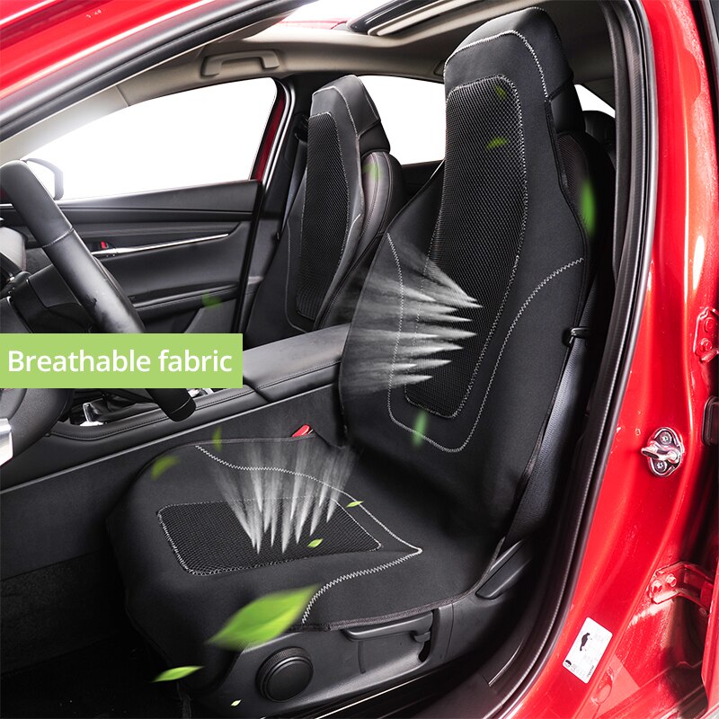 Autoyouth Auto Seat Cover Waterdichte Bescherming Zwart 1 Stuk Ademend Seat Cover Voor Bureaustoel Autostoel