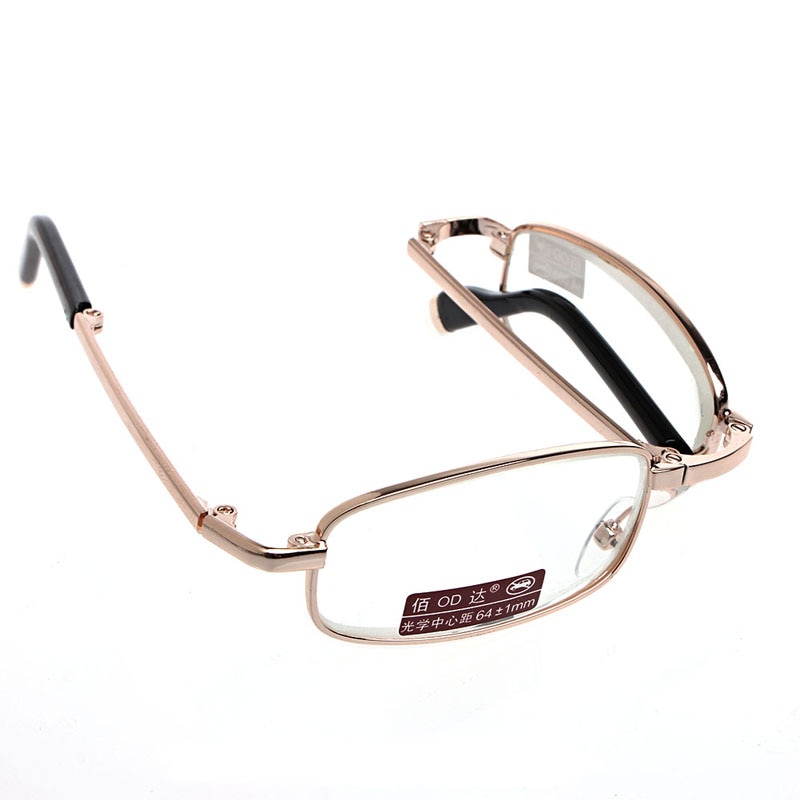 Mini Faltbare Lesebrille Metall Vollformat Fall Brillen Mit Fall + 1,0 + 1,5 + 2,0 + 2,5 + 3,0 + 3,5 + 4,0