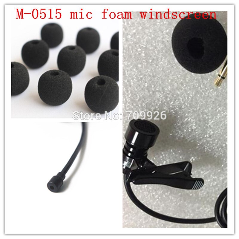 10 Stuks Lavalier Mic Foam Covers Windschermen Bal Vorm Voor Revers Microfoons 5Mm Opening & 15Mm Binnenlengte