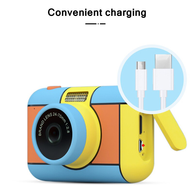 Kinderen Mini Camera Full Hd 1080P Draagbare Dual Lens Digitale Video Foto Camera 2.4 Inch Scherm Kinderen Voor kid Camera