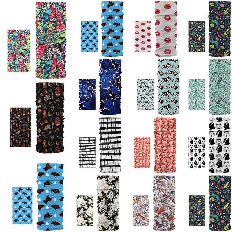 Men Women Seamless Magic Scarf Outdoor Sports Headwear Face Dust Mask Bike Cycling Balaclava Neck Tube Warmer Bandanas Head Wrap