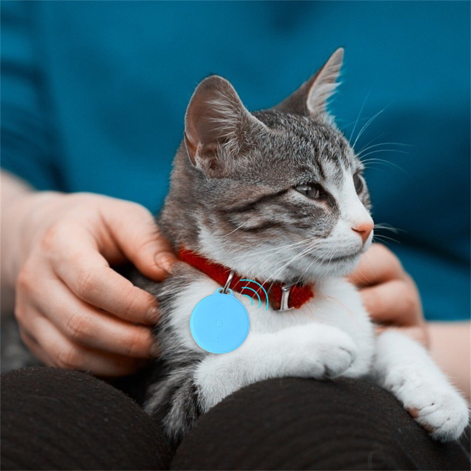 Mini Bluetooth Tracking Device Portable Round Bluetooth Anti-lost Tracker Wireless Smart Key Finder Item Locator