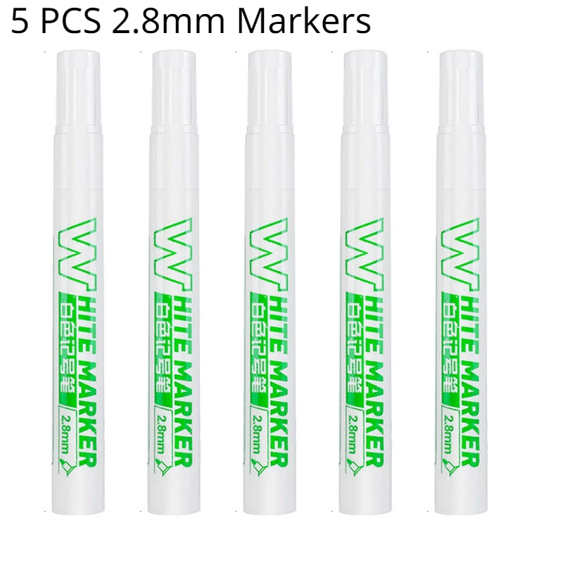 1/3/5 PCS White Marker Pen Alcohol Paint Oily Waterproof Tire Painting Graffiti Pens Permanent Gel Pen Art School Supplies: Light Grey