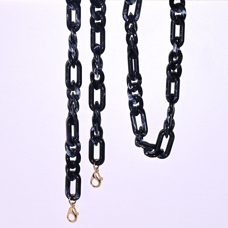 Nieuw acryl lenzenvloeistof ketting lanyard trendy zonnebril leesbril ketting bril accessoires MAAN GIRL: Blauw