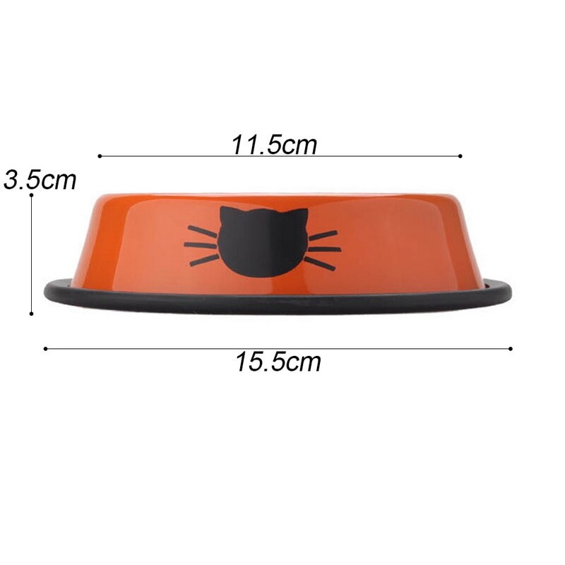 Doppel Pet Schalen Hund Lebensmittel Wasser Feeder Edelstahl Pet Trinken Feeder Dish Katze Welpen Fütterung Lieferungen Hund Zubehör #2 ^ 1: i