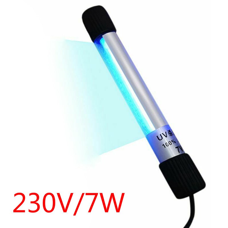 Led Uv Desinfectie Lamp Plug Draagbare Uvc Sterilisator Licht Buis Uv Lamp Schoonmaken Tool Waterdichte Lampada Uv Germicida: 230V 7W UK