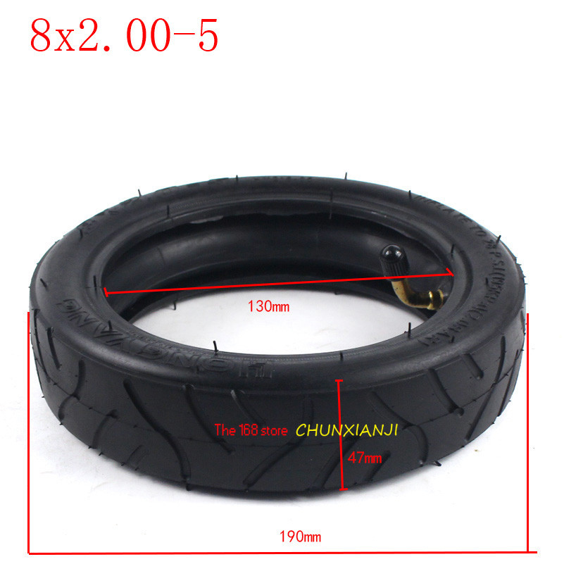 Super 8X2.0-5 Tyre Inner Tube for Electric Scooter Baby Trolley 8 Inch Pneumatic Tire 8*2.00-5 Tires