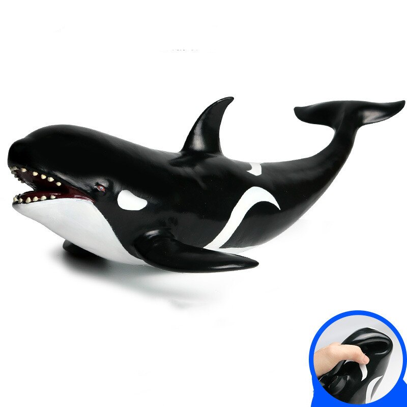 Zachte Rubber Simulatie Marine Diermodel Speelgoed Kinderen Killer Whale Shark Giant Tand Haai Grote Witte Haai Pop Ornament