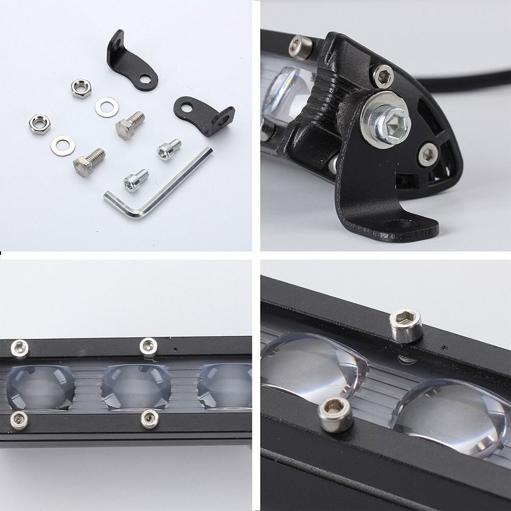 1PC LED Light Bar 8" 60W LED Light Bar Work Light Spot Beam for Driving Offroad Boat Car Tractor Truck 4x4 SUV DRL