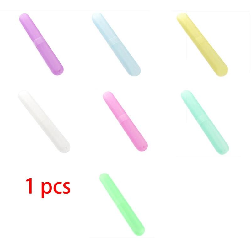 Houder Doos Boarding Draagbare Verpakking Organizer Travel Accessoires Tandenborstel Buis Cover Case Cap Plastic Koffer Kleur Willekeurige: 1pcs random