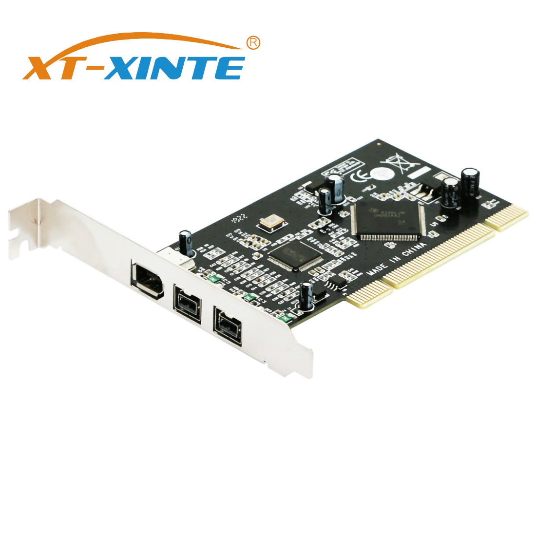 XT-XINTE On Kaarten Pci 2x Ieee 1394B 9 Pin & 1x 1394A 6 Pin 1394 Extension Adapter Pci Controller kaart Voor Firewire Destop Pc
