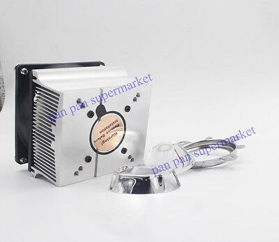 20W 30W 50W 100W LED Aluminium Heat Sink Cooling Fan+80degree 44mm Lens + Reflec