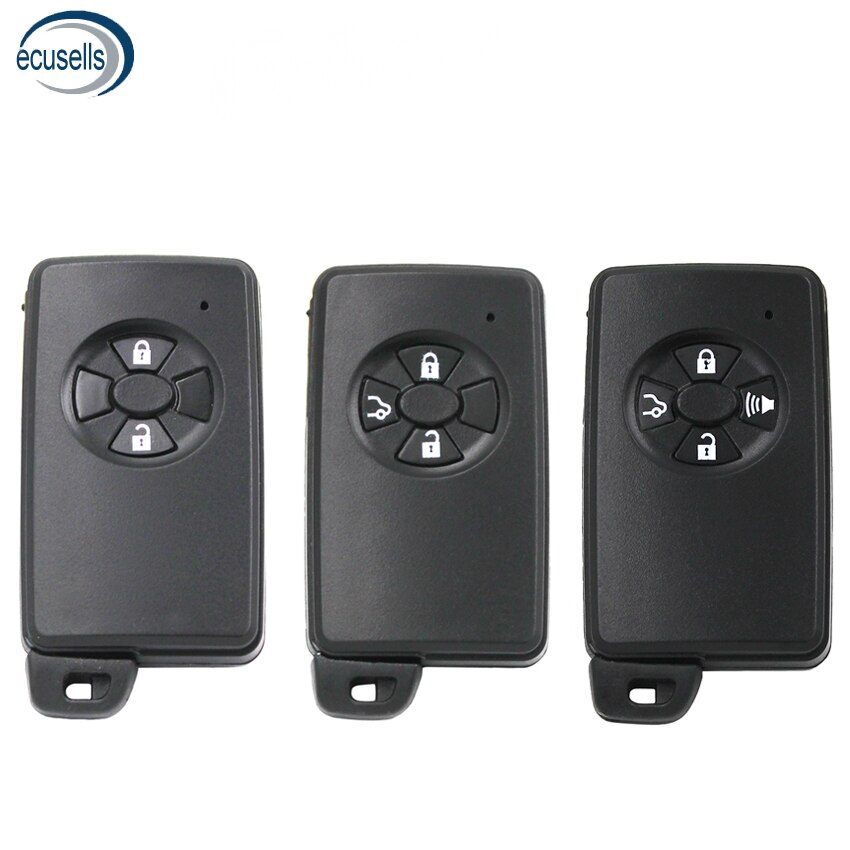 Replacement Shell 2/3/4 Button Smart Remote Key Fob for Toyota RAV4 Vitz Ractis Car Key Blank Case