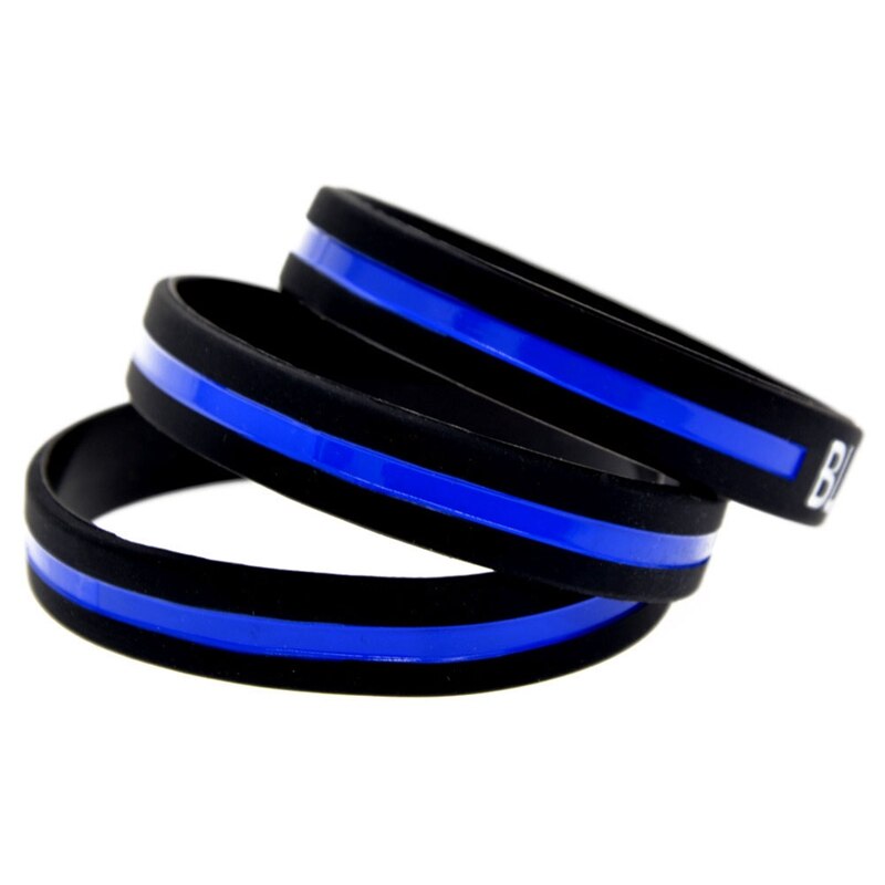 1Pc Blauw Leven Kwestie Polsband Black Silicone Rubber Armband & Armbanden Voor Mannen Vrouwen Naam Mode-sieraden