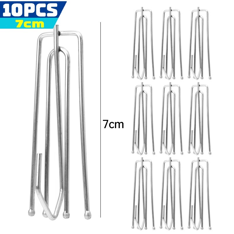 Curtain Pinch Pleat Hooks 4 Prong Curtain Hook Stainless Steel Curtain Pinch Clip Rust-Resistant Drapery Pin Window Pleated Pins: WHITE