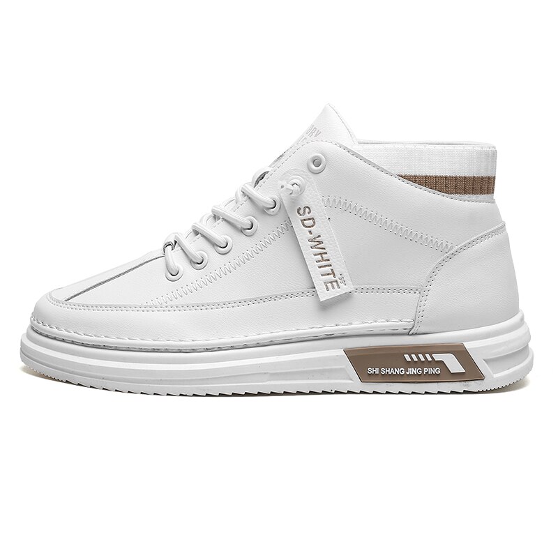 Spring White Shoes Men Shoes Men's Casual Shoes Sneakers Street Cool Man Footwear Zapatos De Hombre00: Khaki / 7
