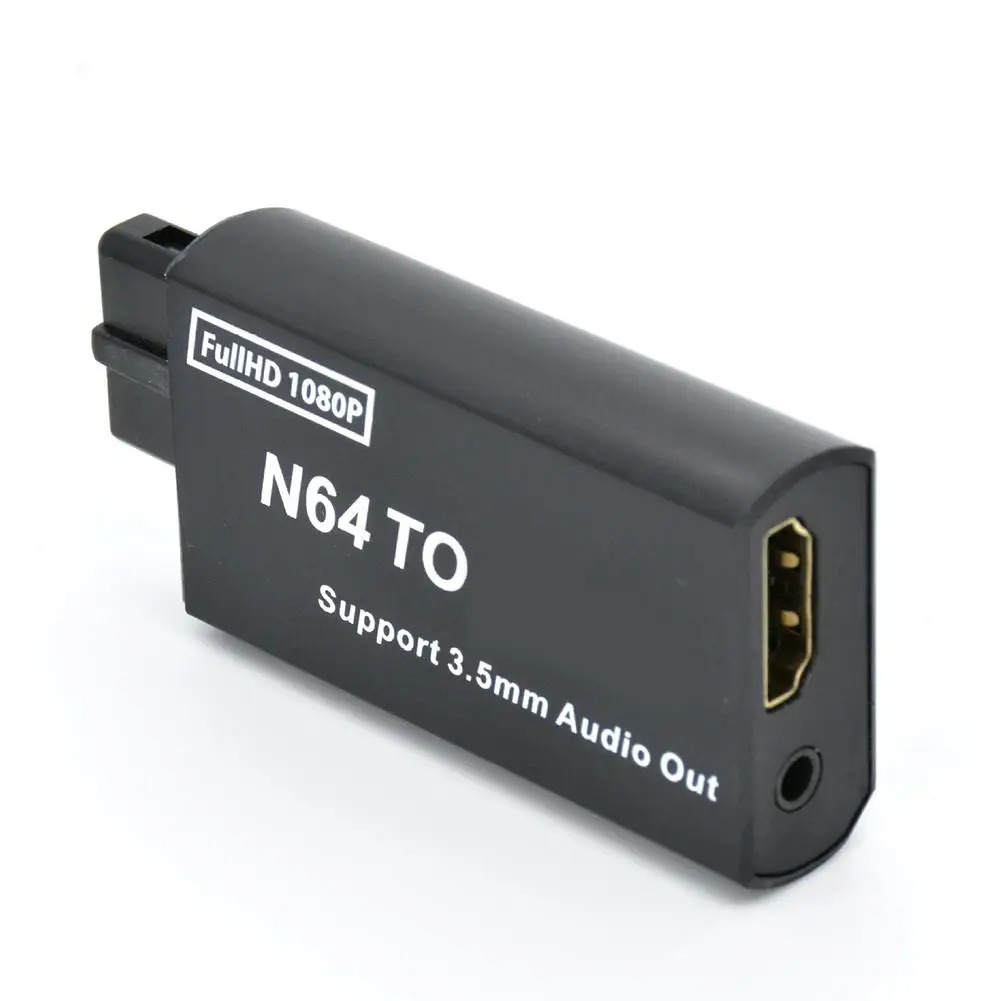 Adaptador de vídeo de para consola Gamecube N64 a HDMI, Cable convertidor adaptador compatible para N64/SNES/NGC: Default Title