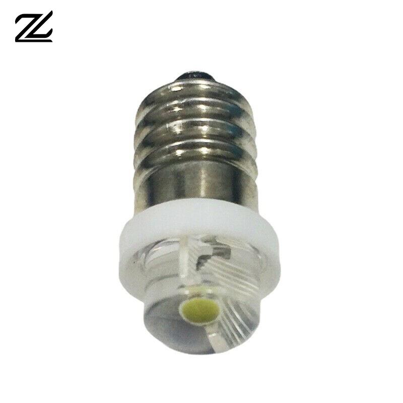 Led-lommelygte, lommelygtepære, udskiftning,  e10 p13.5s skrueporte, 0.5w 3v 4.5v 6v , indikator, signal, instrument, lille pære
