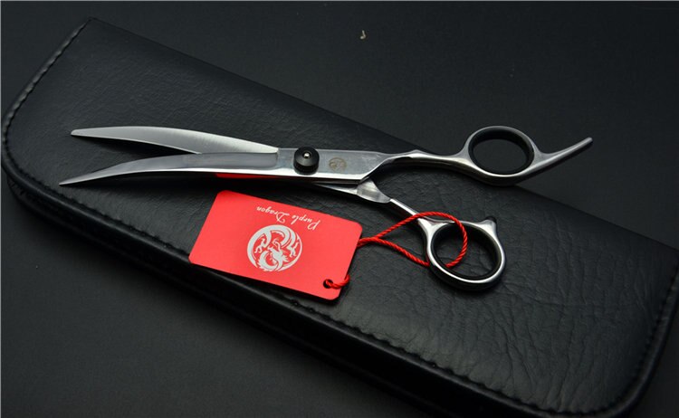 Tijeras de peluquería para Mascotas, cortauñas de corte curvo de dragón púrpura de 6 pulgadas y 17,5 cm, Z4001: Z4001 Hei DC 6Y