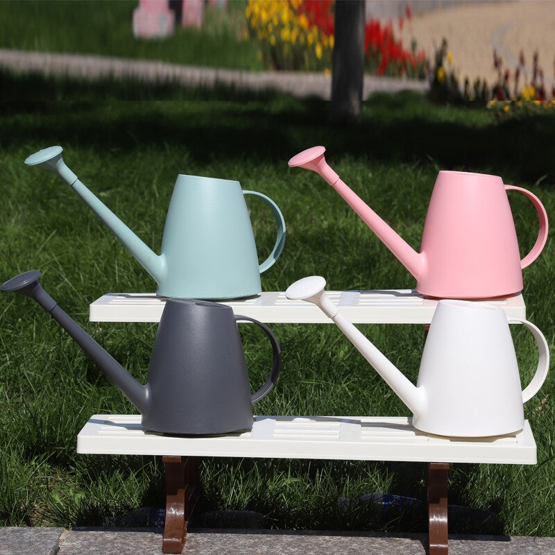 1.8/2L Kunststoff Gießkanne Outdoor Indoor Garten Gießkanne für Wohnkultur Langen Stiel Auslauf jardin 66CY