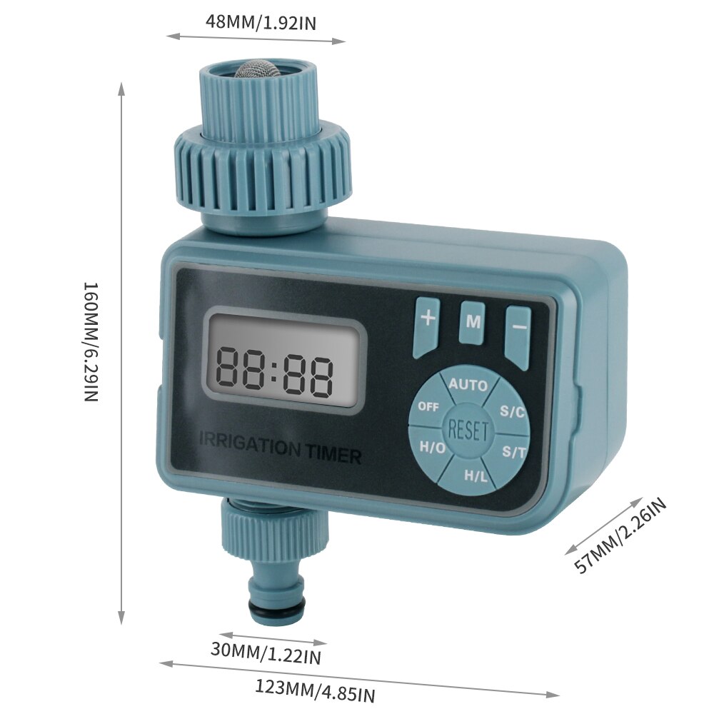 Automatic Watering Timer Garden Irrigation Controller LCD Display Intelligent Sprinkler Water Timer for Outdoor Yard Greenhouse