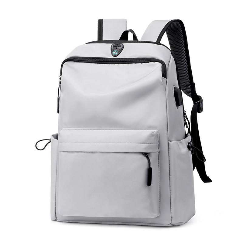 Mochila masculina 2020, mochila para laptop 15.6 Polegada, para adolescentes, com carregamento: Gray