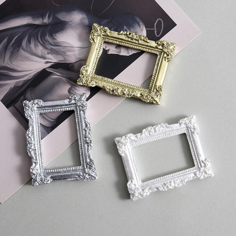 Nice-looking Mini Picture Frame Resin Fine Workmanship Small Size Miniature Photo Frames for