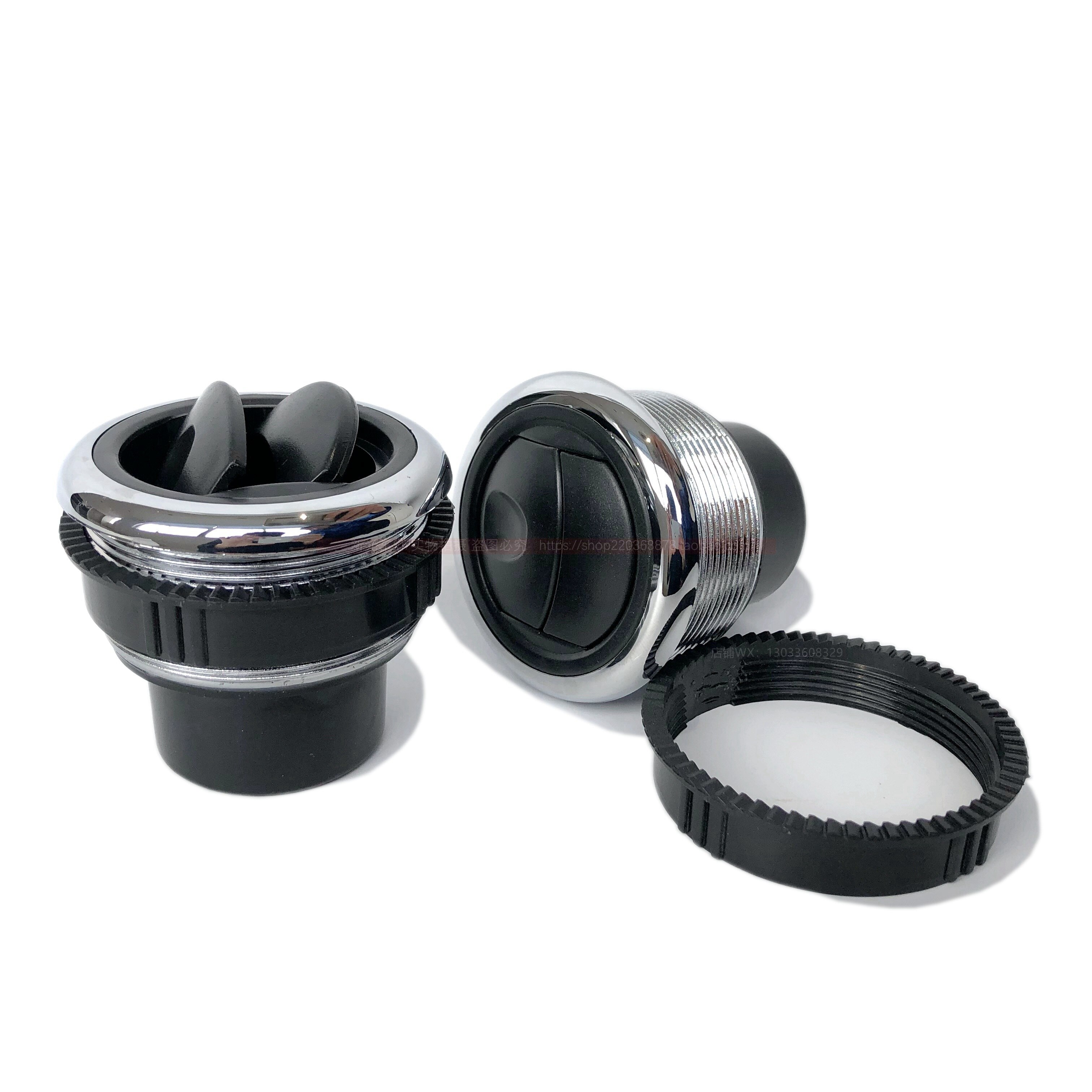 Round Flow Adjustable ABS Air Vent Dispenser Outlet A/C Air Conditioner RV Travel Trailer Car Caravan Dashboard Deflector