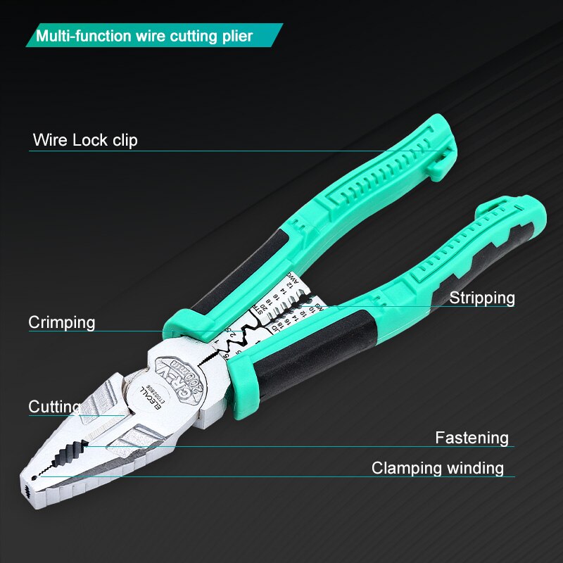 ELECALL Wire cutter pliers Long nose nippers Diagonal Beading Cable Wire Side Cutter Cutting Nippers Pliers Jewelry hand tools: ET003806