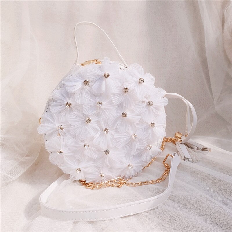 Summer handbags niche fairies fairy flowers one-shoulder portable messenger bag chain bag