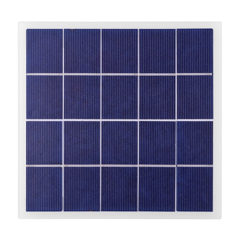 DIY Polycrystalline Solar Panel Charger 4W 5V 6.9x6.8 inch Silicon Solar Battery Automatically Recharging Durable Elements