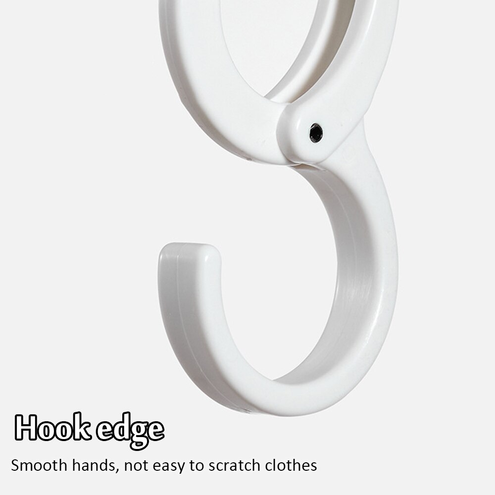 10PCS /Multi-Function Clasp Hook S Shaped Clip Style Travel Foldable Hooks For Clothes Coat Bag Hanger Lock Buckle S-Hook