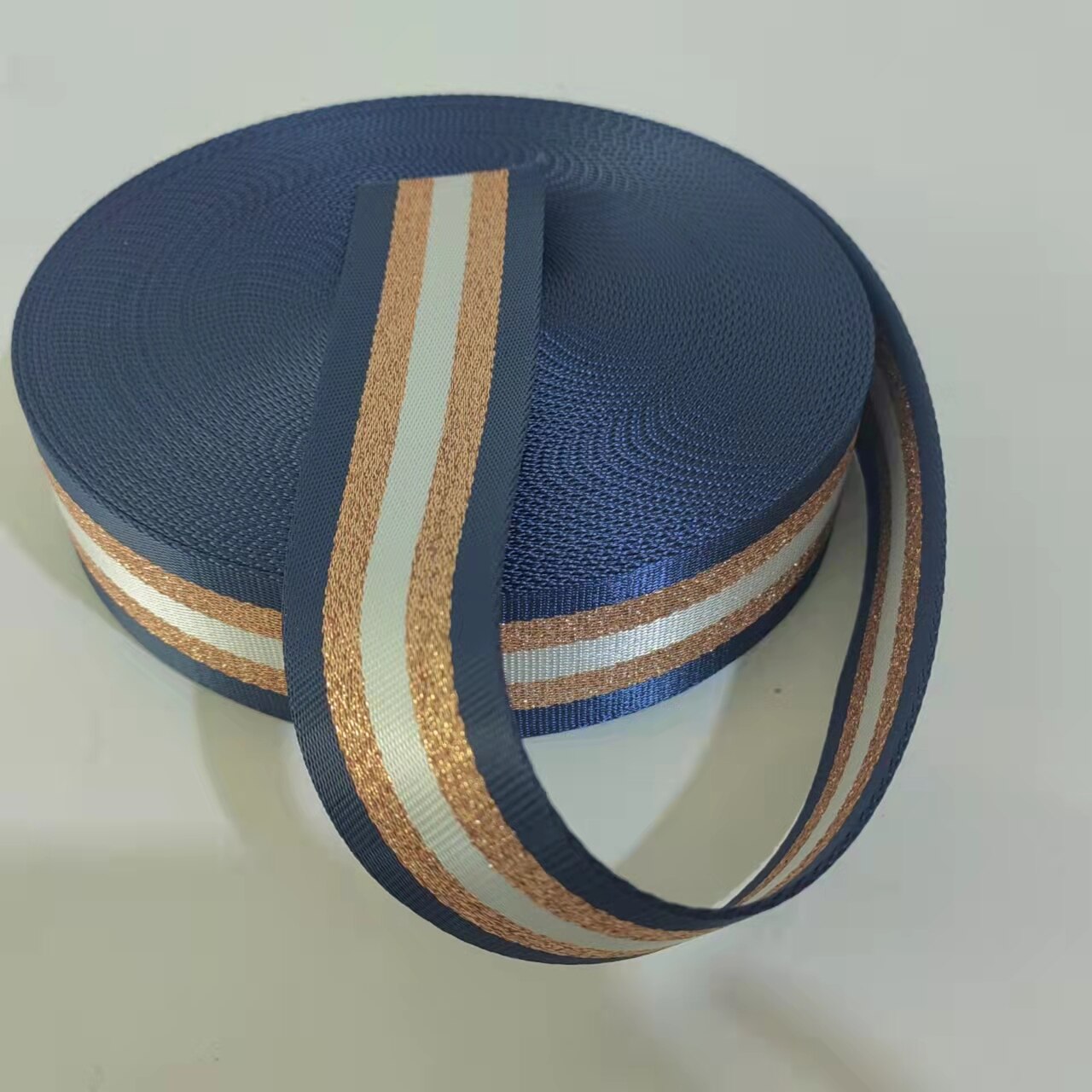 5-metrowa szeroka 5cm taśma saszetka do paska wstążka do tekstylia do DIY pasek ozdobny akcesoria do szycia: Navy blue