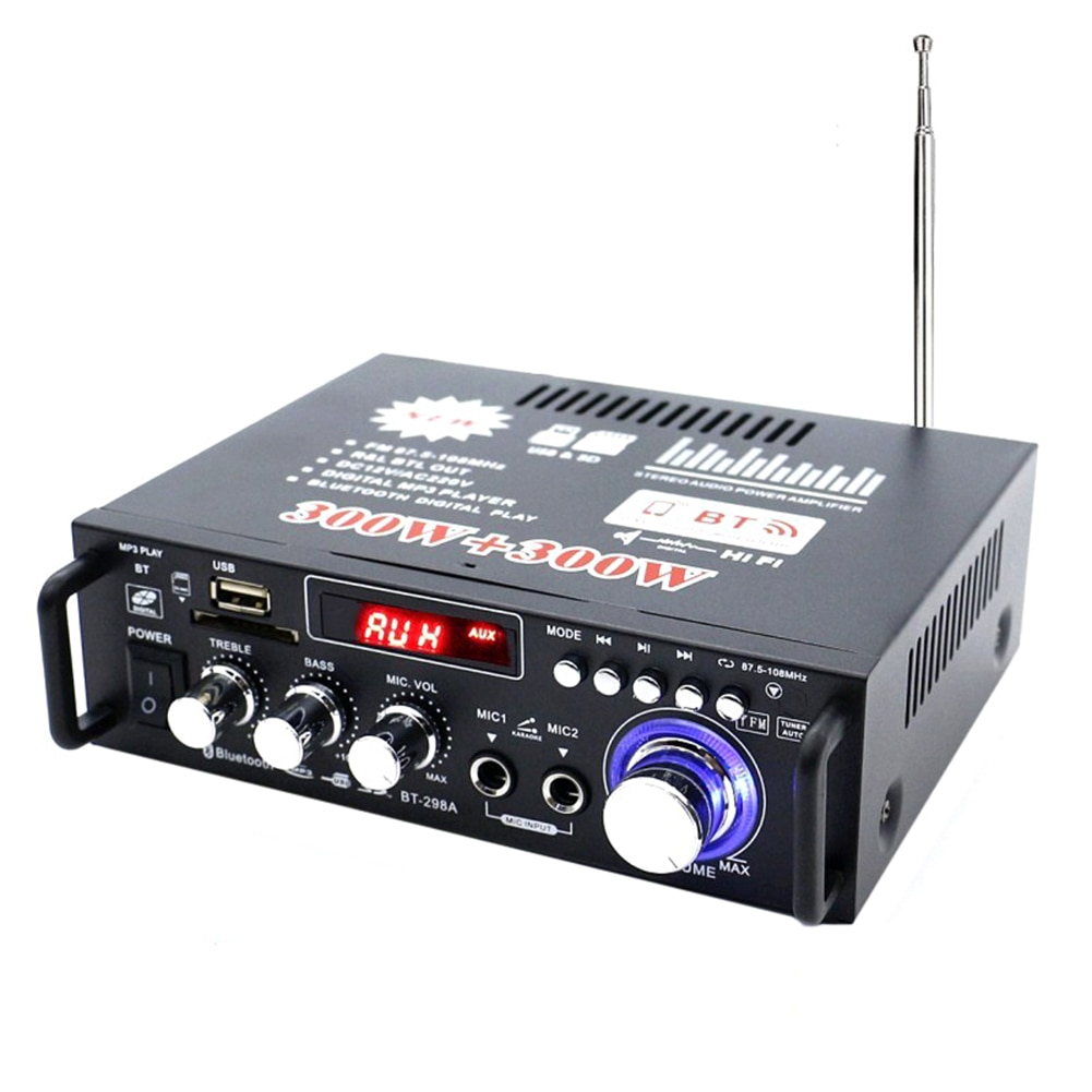 The Stylish Mini HiFi Digital Bluetooth Audio Power Amplifier S-D Card U Disk MP3 Format Play boutique