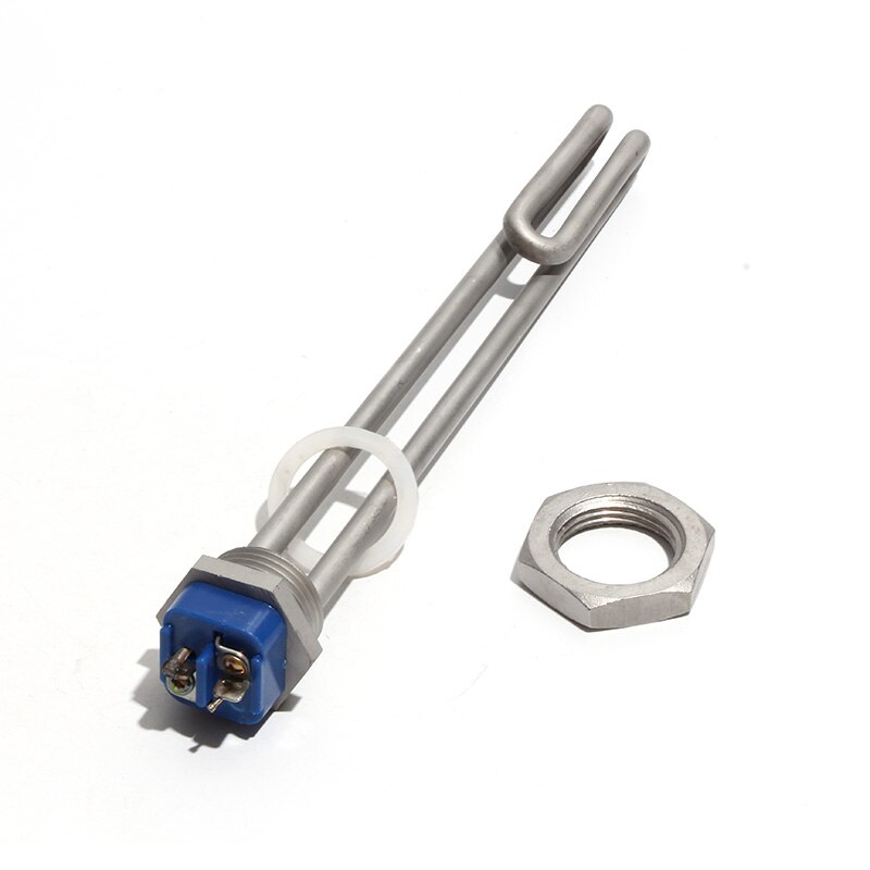 220V-240V Heating Element 1&amp;quot;BSP DN25 Screw in Type Water Immersion Heater for Water Boiler All 304SUS: 2KW 190mmL / Silver