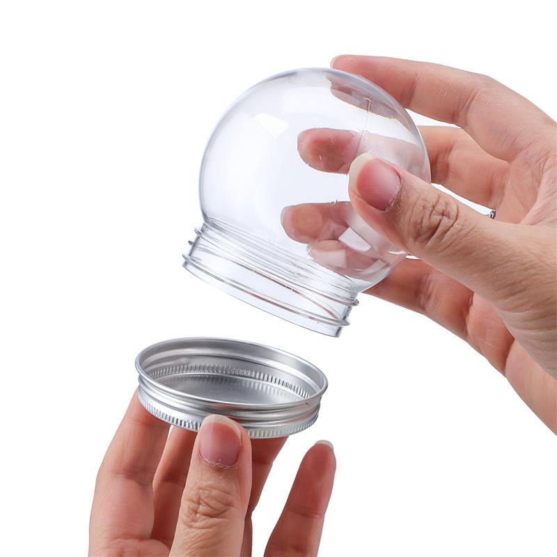 10 sztuk 150/270/300ml DIY kula śnieżna pusta kula wodna plastikowa butelka w kształcie kuli świąteczne rekwizyty robić robienia