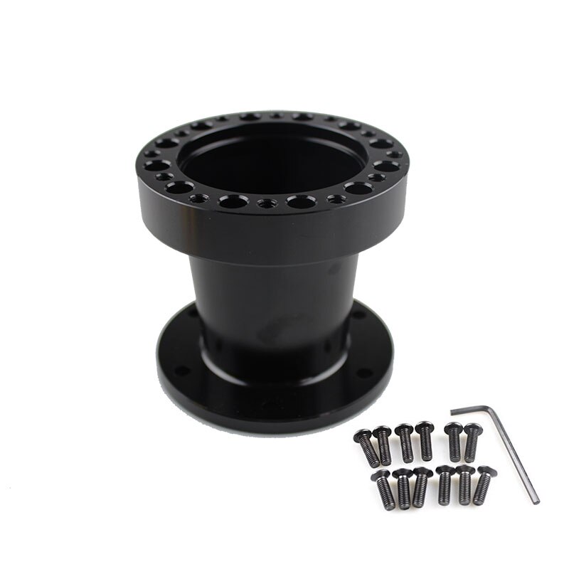 RASTP-Universal Racing 51mm 76mm 101mm Height Steering Wheel Quick Release Snap off Hub Adapter Boss Kit Adapter Spacer RS-QR007: Black76mm