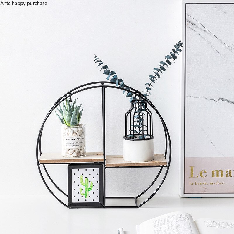 Wooden Storage Racks Hanging Decor Storage Box Photo frame Flower Pot House Storage Rack Wall Book Figurines Display Shelves