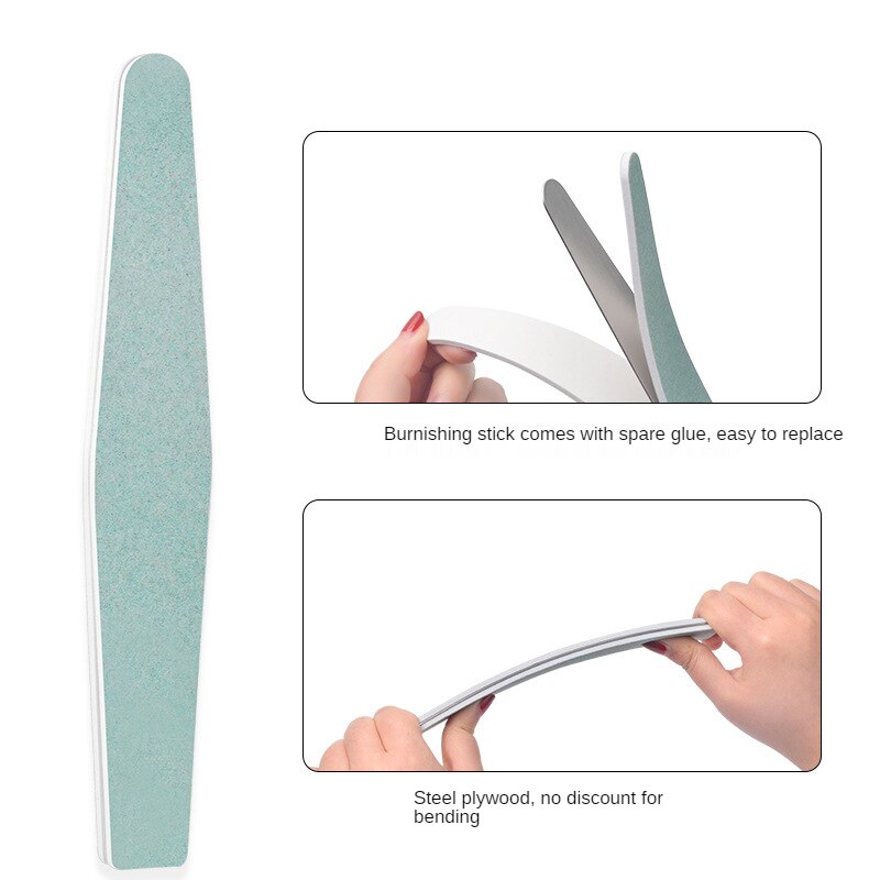 Lames de polissage pour manucure, bandes de frottement pour tailler et polir les ongles, outil pour Nail Art, patchs de gommage,