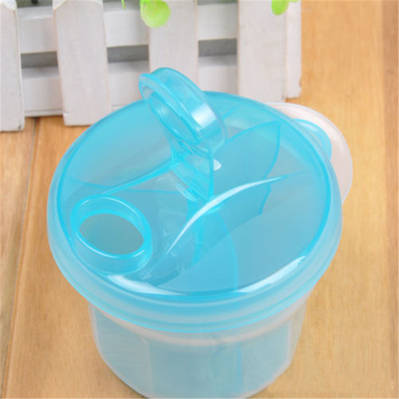 Formel mælkeopbevaring baby mælkepulver formel dispenser madbeholder opbevaring giftfri fri foderkasse: Himmelblå