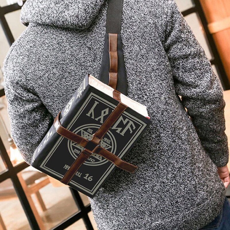 Gothic Magical Ban Boek Messenger Crossbody Bag Cosplay Verstelbare Voor Studenten HSJ88: Default Title