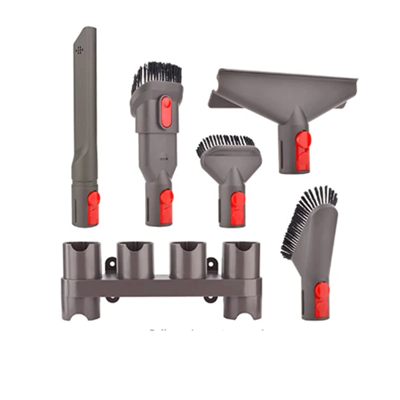 Attachment Kit for Dyson V15 V12 V11 V10 V7 V8 Absolute Detect Cyclone Fluffy Mattress Outsize Vacuum Cleaner Accessories Bundle: Dark Khaki
