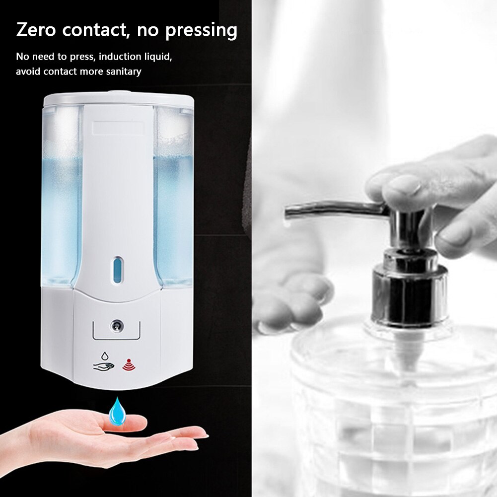 400ml Wall Mounted IR Sensor Automatic Hand Sanitizer Automatic Soap Liquid Dispenser Shampoo Lotion Shower Gel Foam Bottles