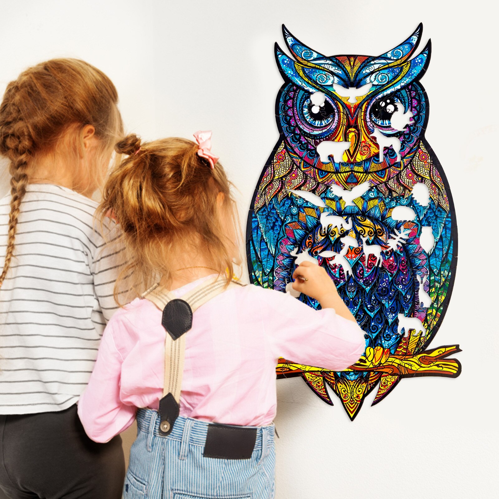 Diy Puzzel Stickers Voor Volwassenen Kinderen Elk Stuk Is Dier Vormige Kerstcadeau Puzzel Stickers Verbeteren Concentratie